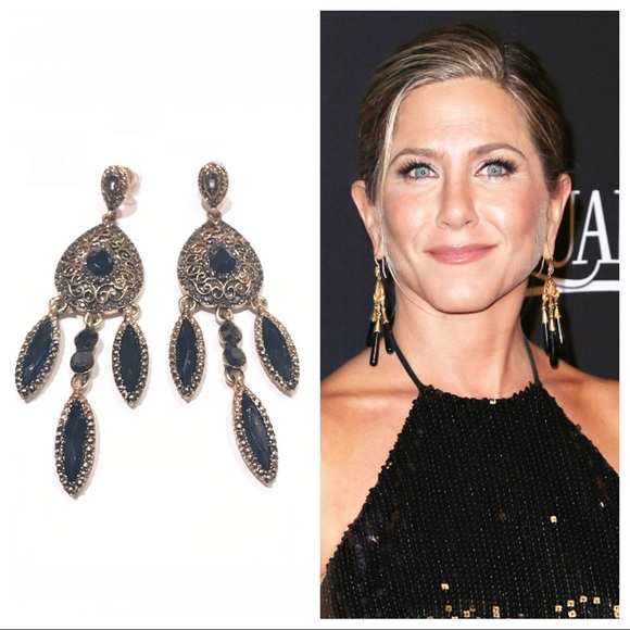 Pretty antique gold & silver dangling earrings - Picture 3 of 8